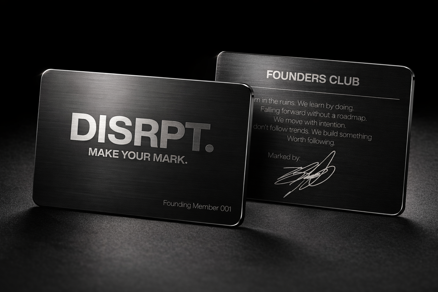 FOUNDING MEMBER'S CLUB CARD