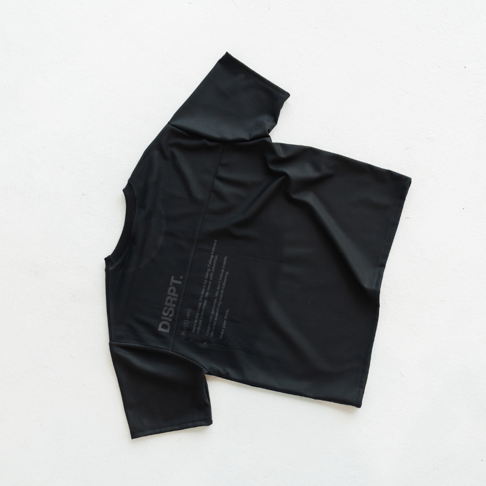 DISRPT. VERB BLACK BOXY TEE